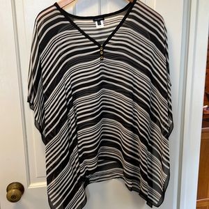 Talbots silk poncho top